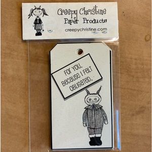 NWT Cranky Christmas Tags